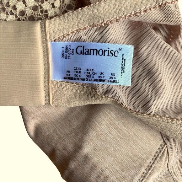 COPY - Glamorise Magic Lift Original Support Wire Free Bra Sz 38G NWT - Picture 6 of 7